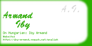armand iby business card